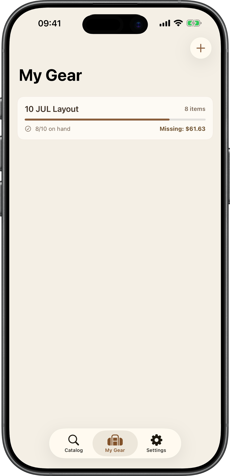 CIF Turn In My Gear layout checklist